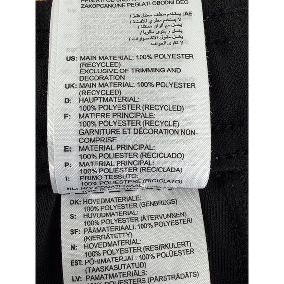 Adidas Black Striped Zip Ankle Cargo Pocket Jogger Pants S| Athleisure Sporty - Picture 14 of 15